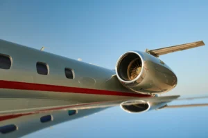 Embraer Legacy 650 Jet von Vista Triebwerk Detail fotografiert von Businessfotograf Benno Cray.